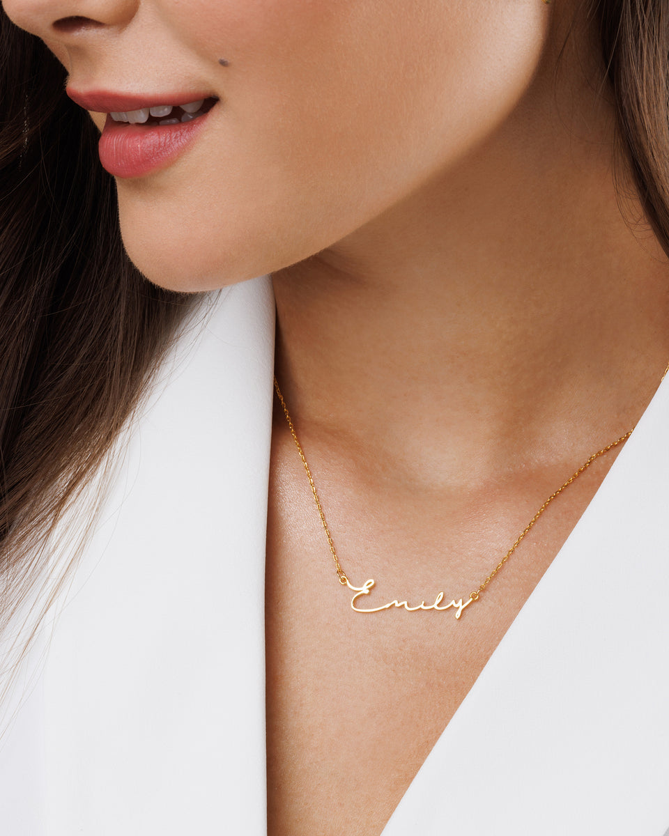 Custom Name Pendant Gold Name Pendant Gold Price At Linda French