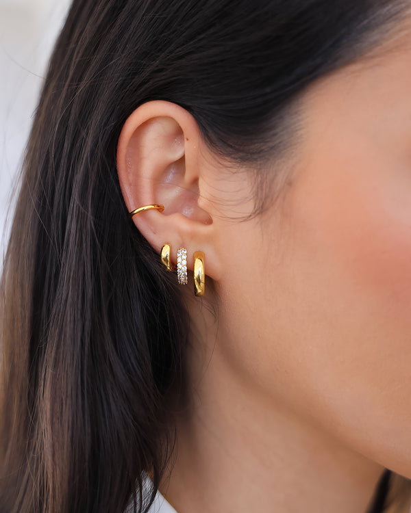 Glitter Crystal Hoops
