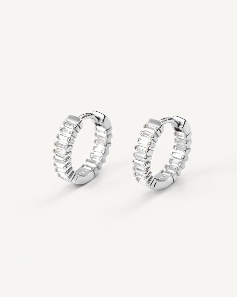 BAGUETTE CRYSTAL HOOP BAGUETTE CRYSTAL HOOP