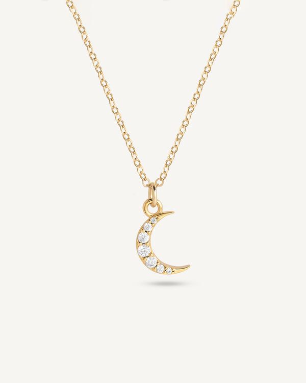 Collana Moon Pave