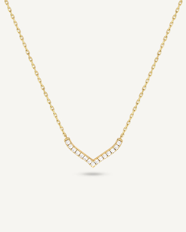 Collier en V pavé