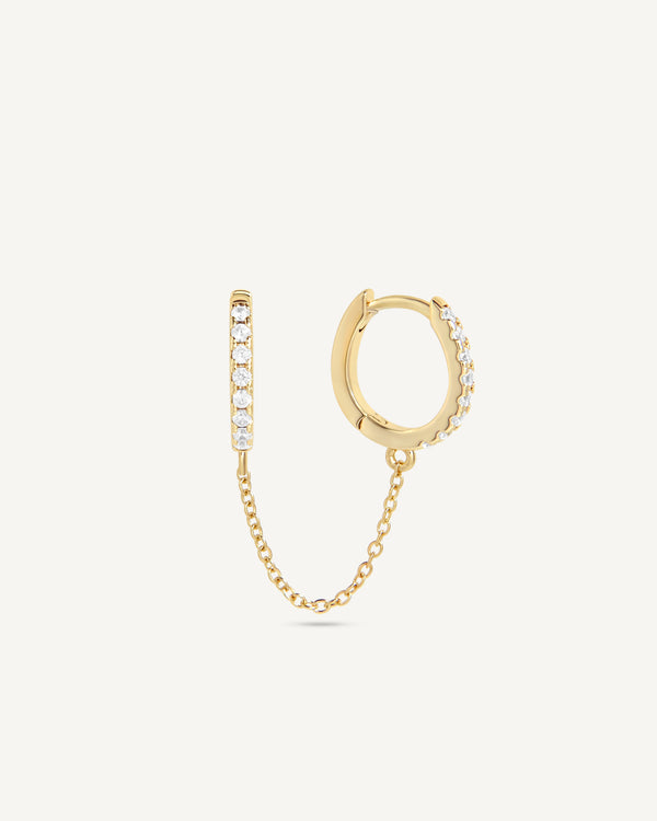 Oval Chain Hoops