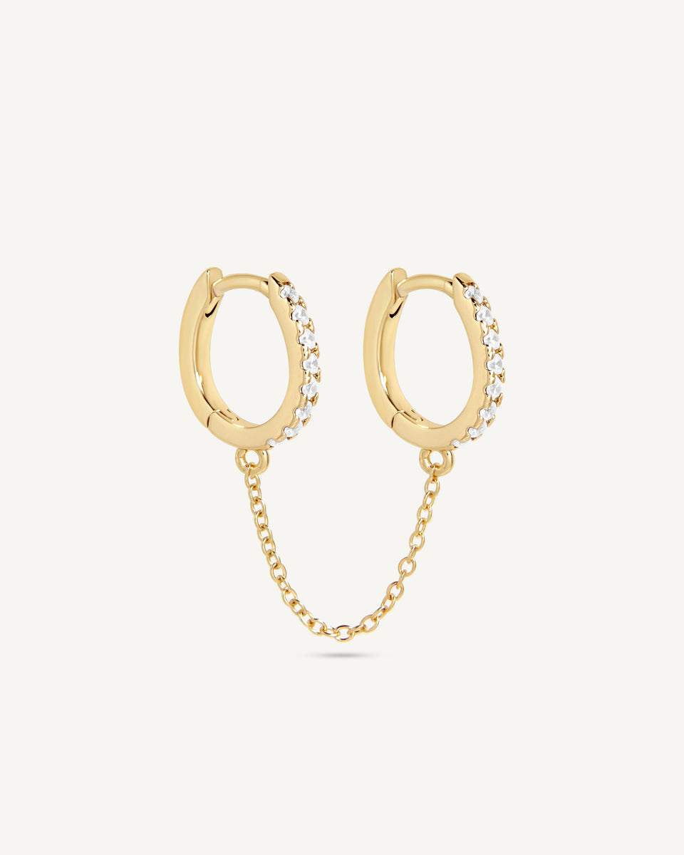 Oval Chain Hoop Earrings – Monday Monarch