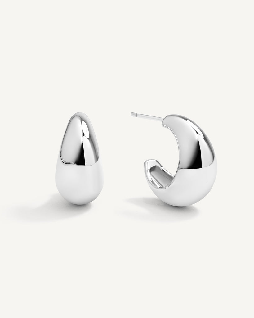 Bold Dome Hoop Earrings – Monday Monarch
