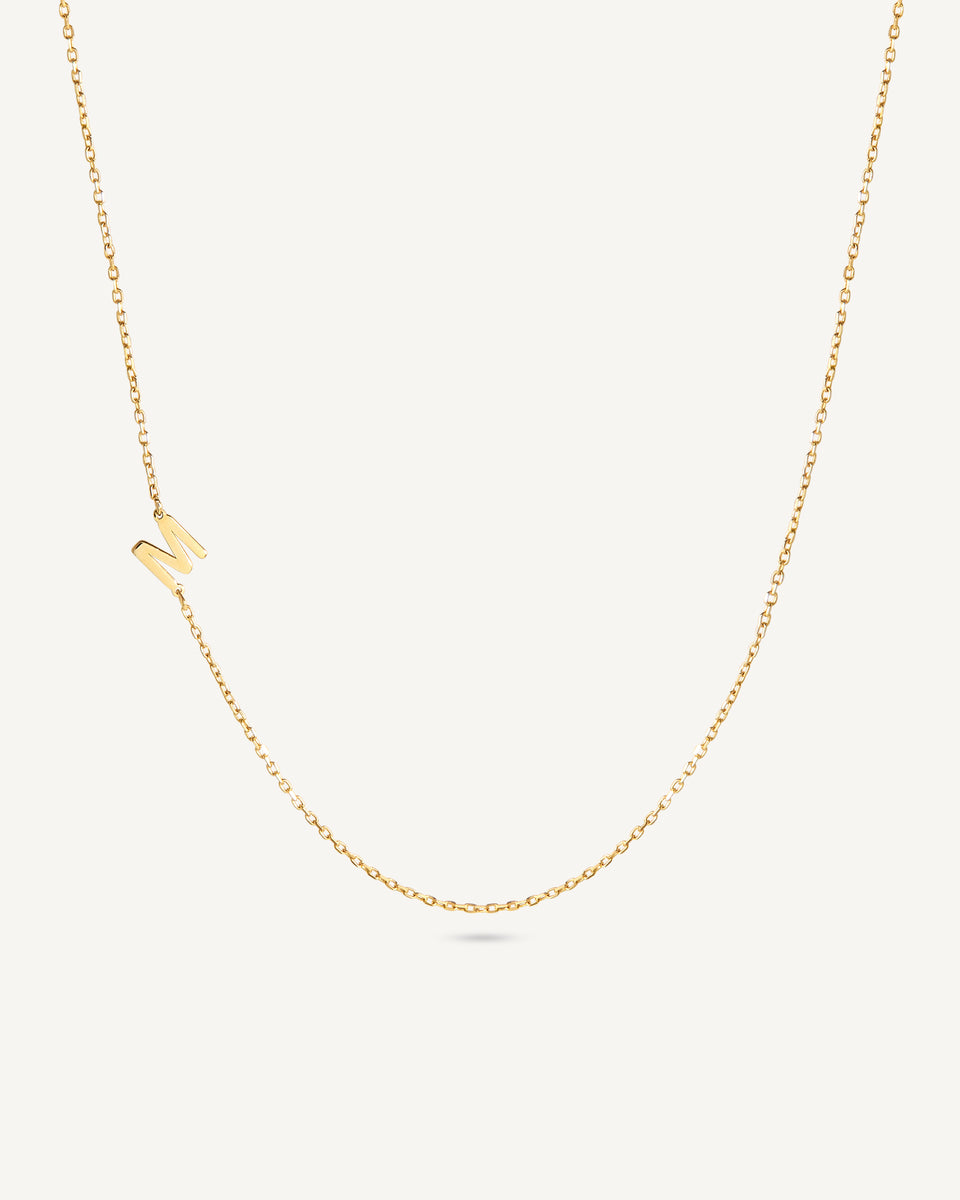 Sideways Letter Necklace – Monday Monarch