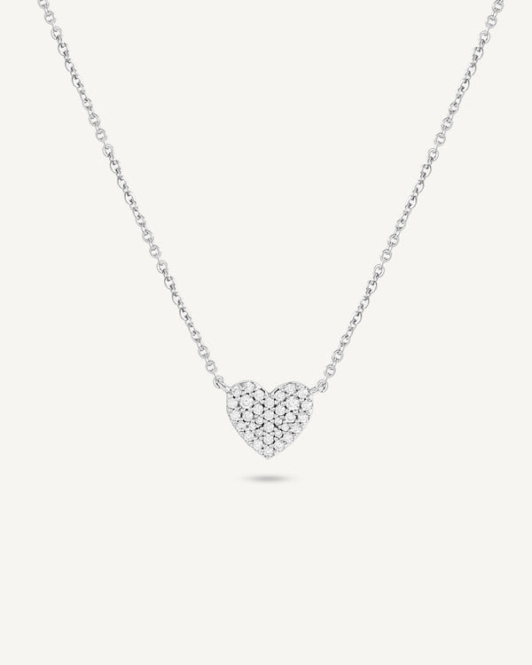 Heart Pave Necklace