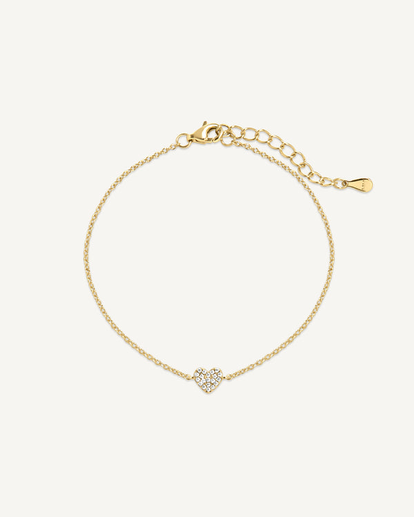 Mini Heart Pave Bracelet