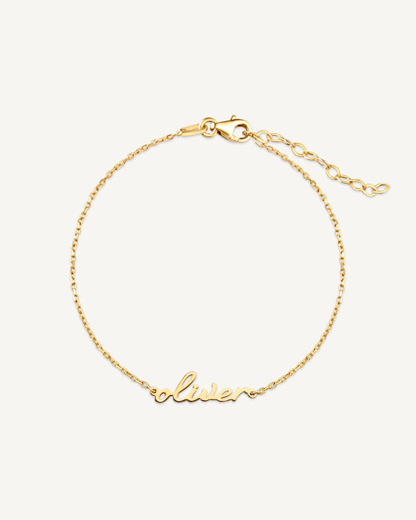 Mini Script Name Bracelet