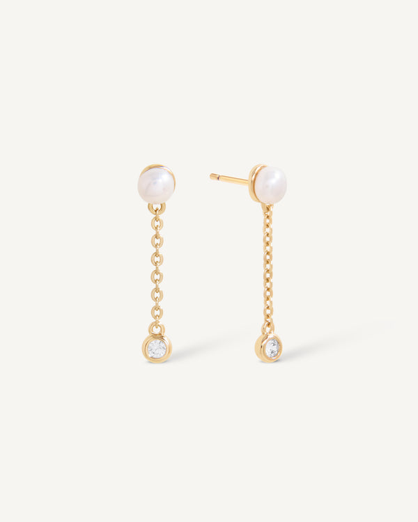 Pearl Chain Stud