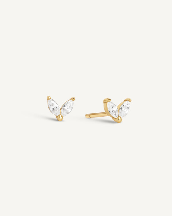 Petal Crystal Studs