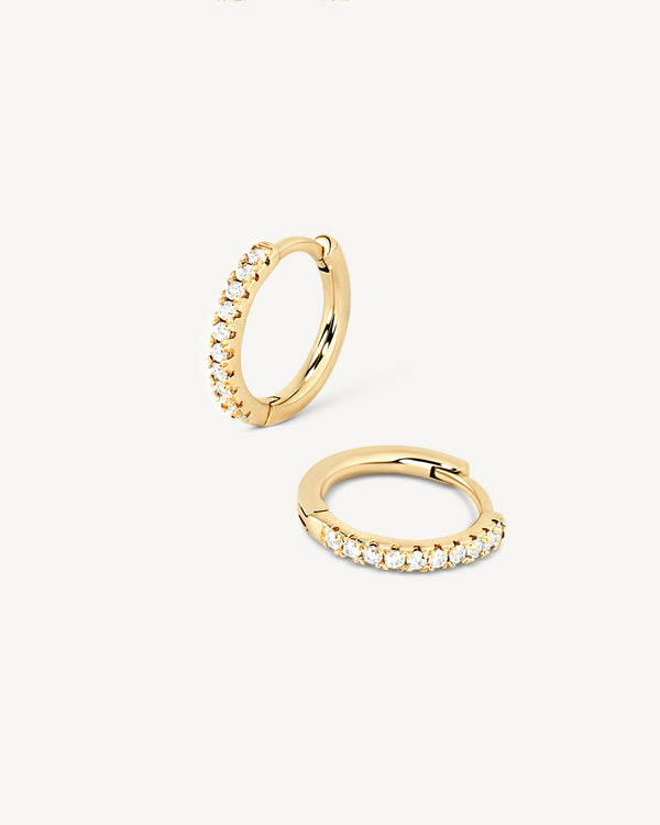 Secret Pave Hoops