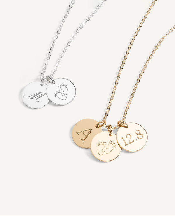 Engraved Initial Necklace