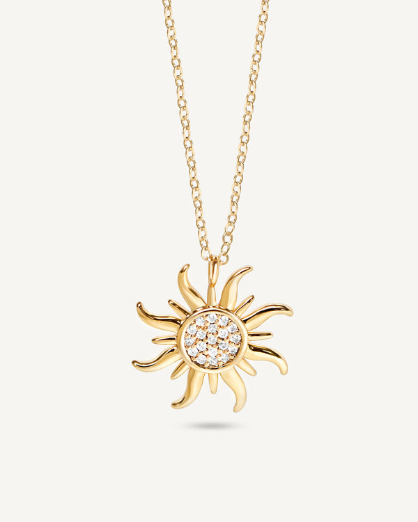 Sun Pave Necklace