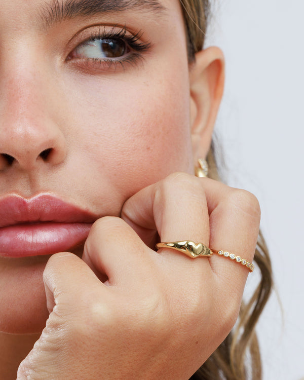 Dome Heart Ring