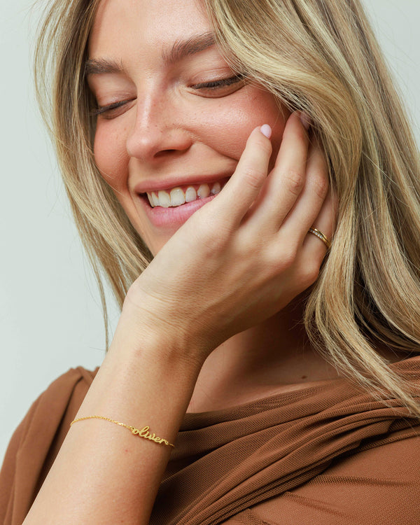 Mini Script Name Bracelet