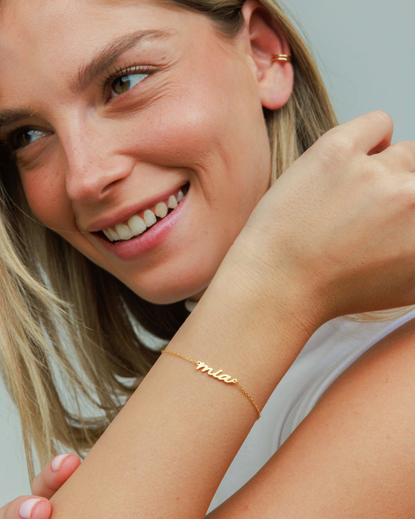 Mini Script Name Bracelet