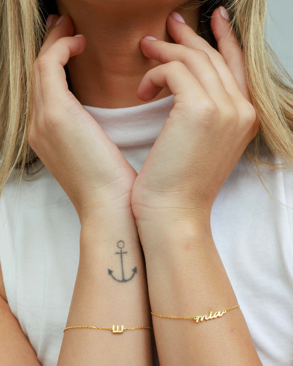 Mini Script Name Bracelet