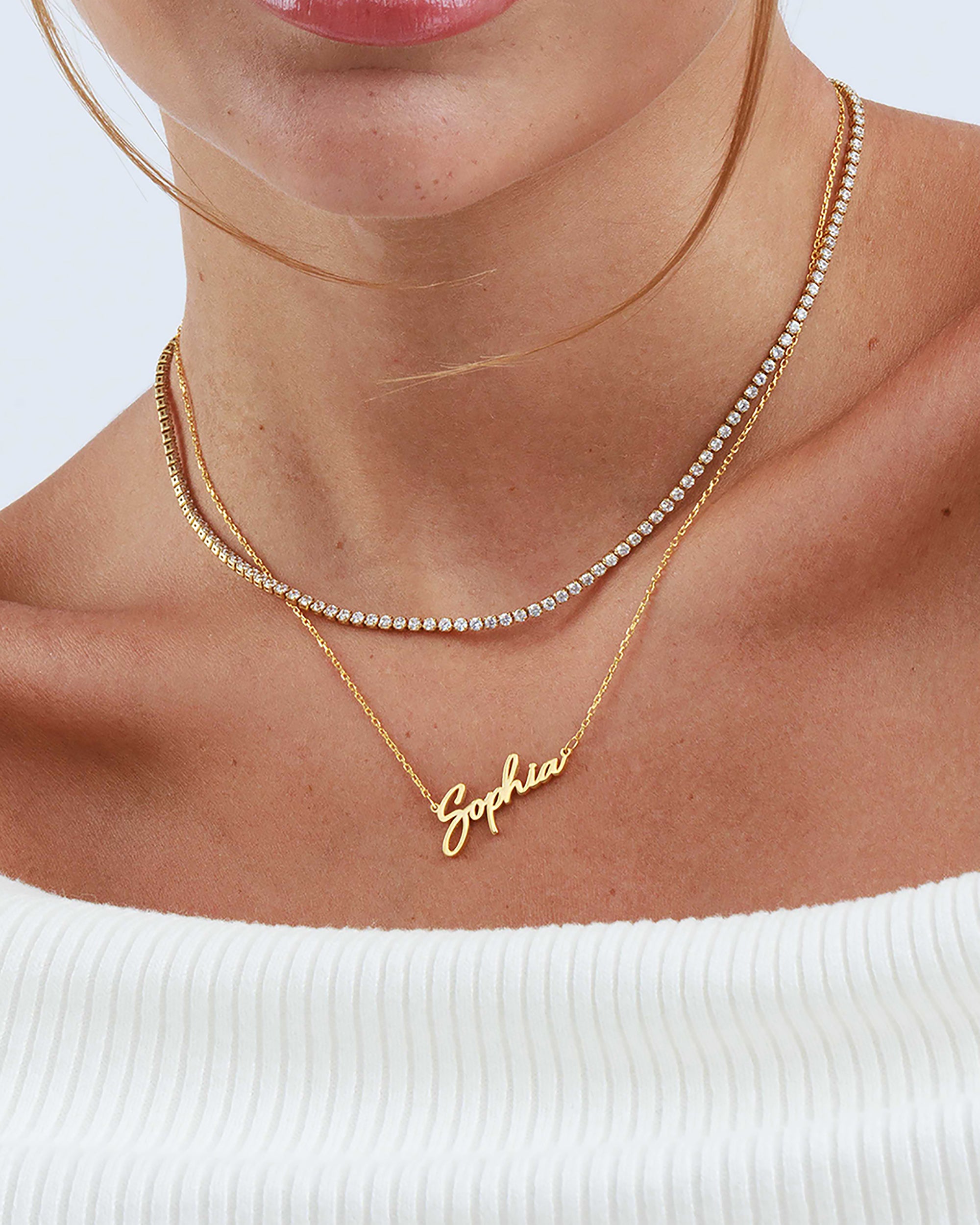 Script Name Necklace – Monday Monarch