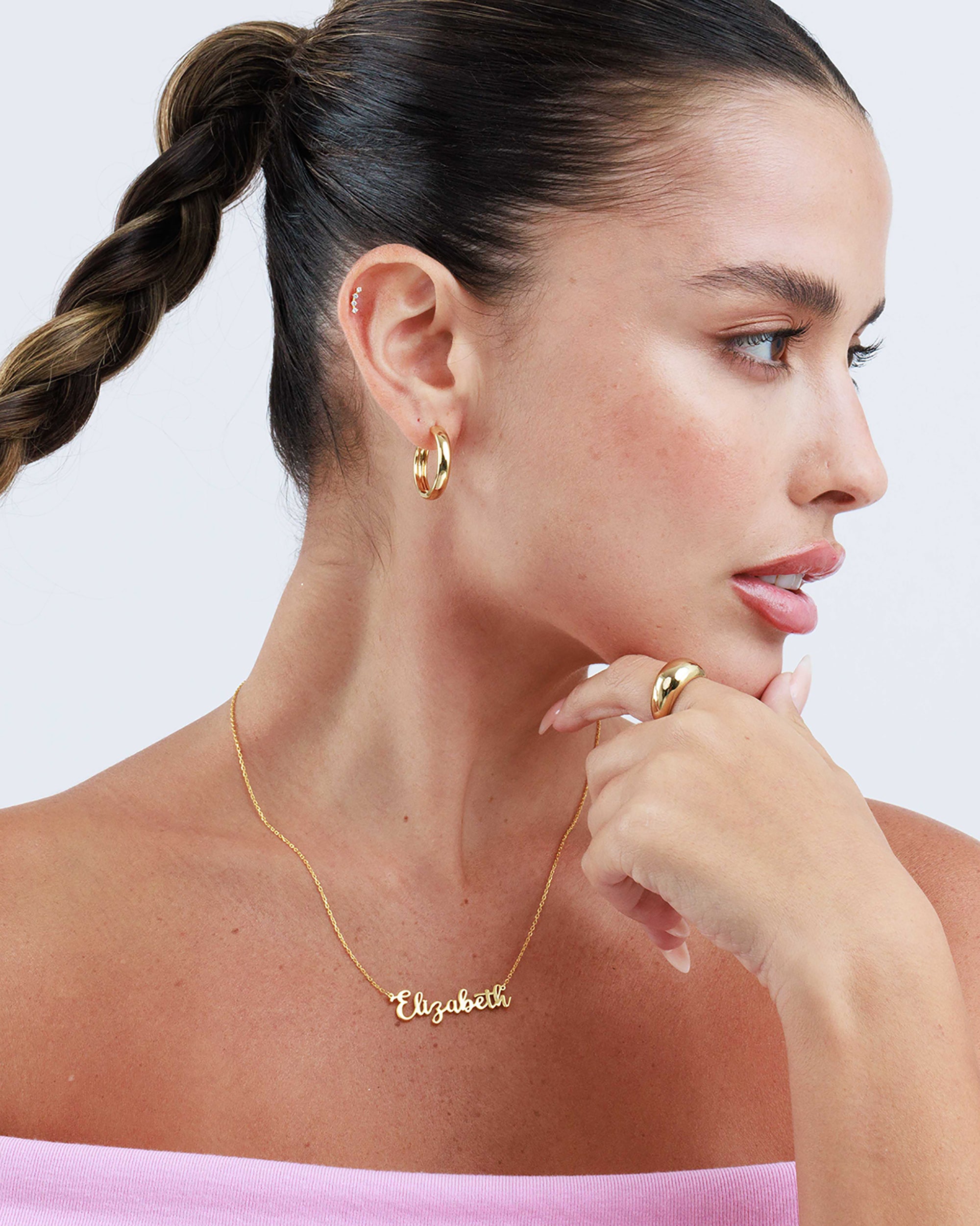 Cursive Name Necklace Monday Monarch Cursive name necklace monday monarch