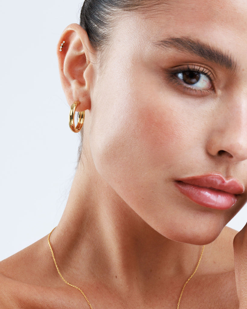 ◇Monday Edition◇ Plain Big Hoop Earrings MONDAY EDITION】Plain Big Hoop Earrings / ピアス