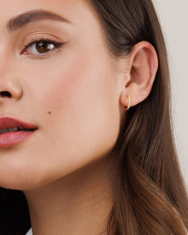 Secret Pave Hoops