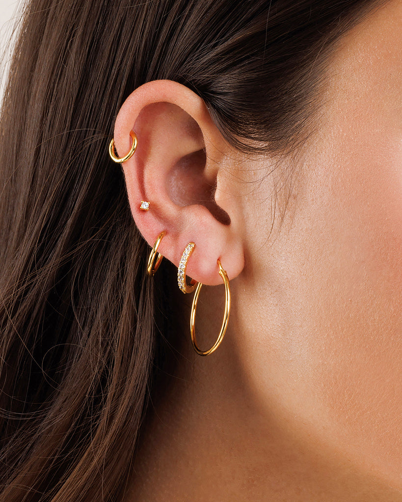 Minimal Hoop Earrings Monday Monarch