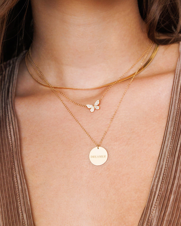 Butterfly Pave Necklace