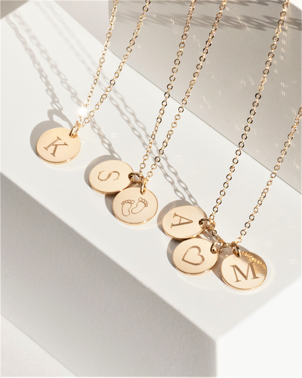 Engraved Initial Necklace