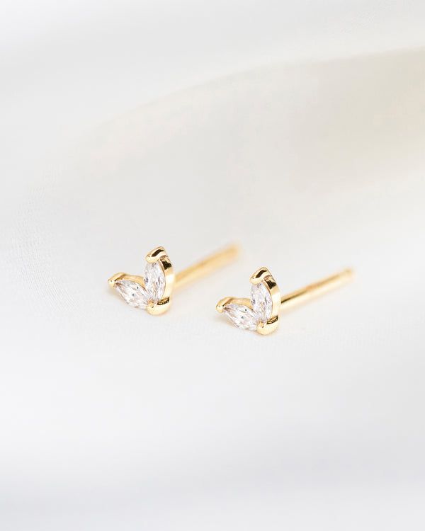 Petal Crystal Studs