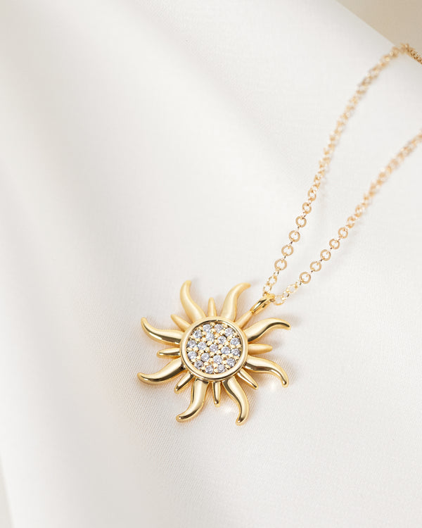Sun Pave Necklace