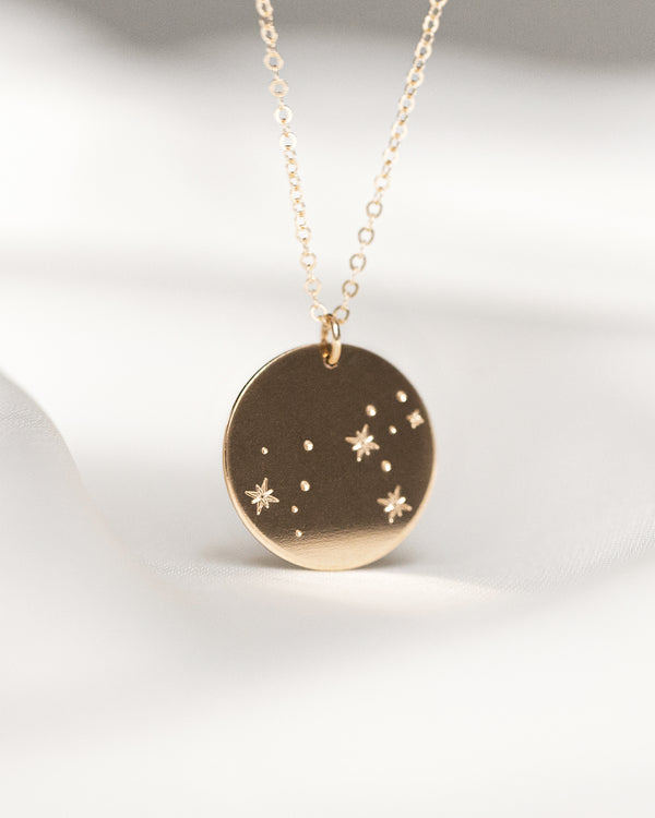 Collier Zodiac gravé