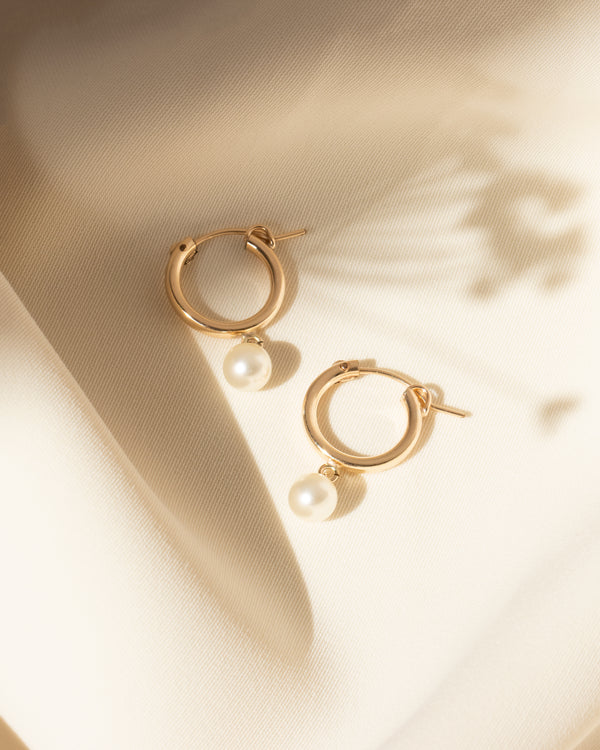 Lily Pearl Hoops