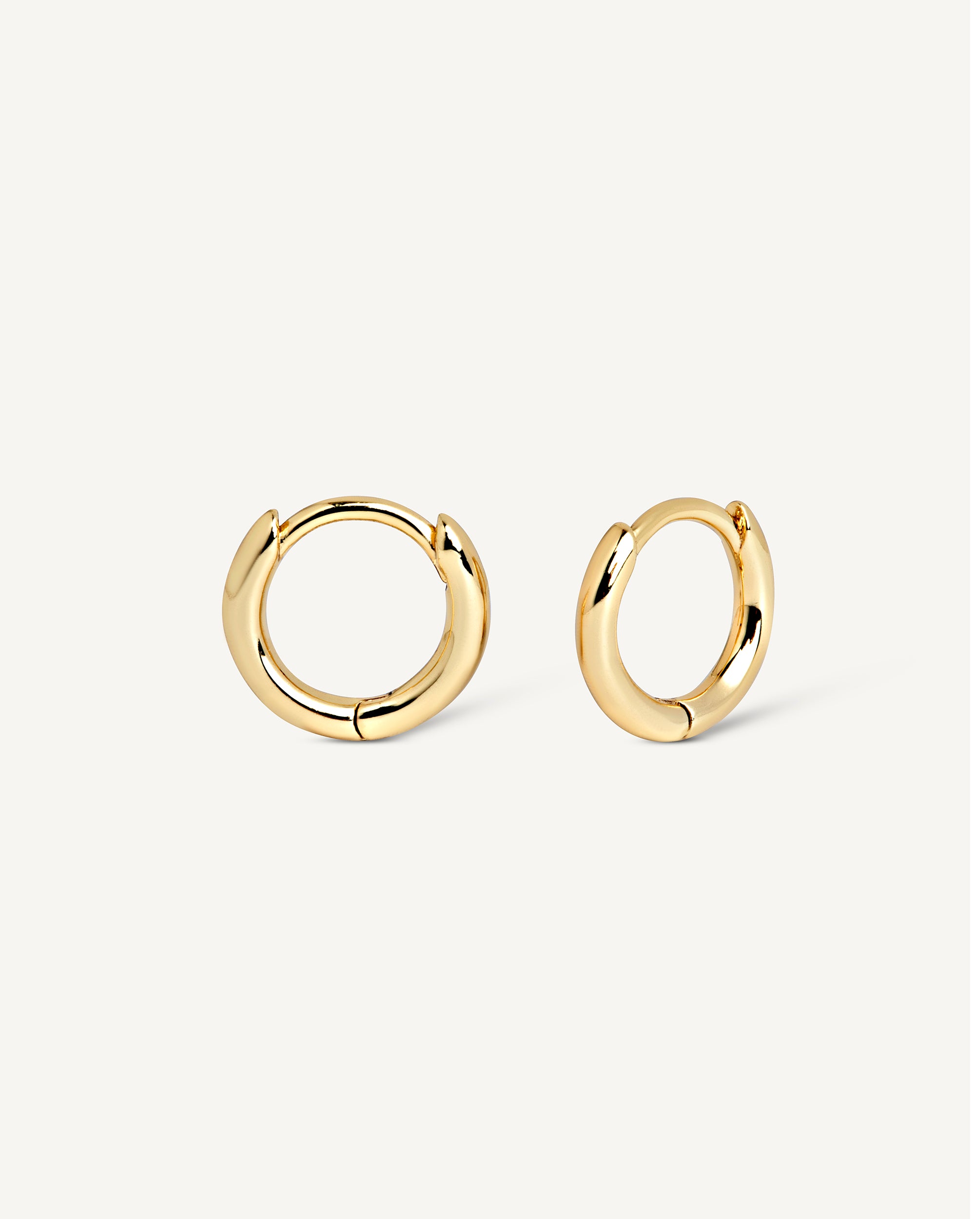 14K Gold Small Huggie Earrings