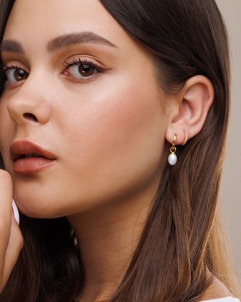 Lady Pearl Hoop Earrings – Monday Monarch