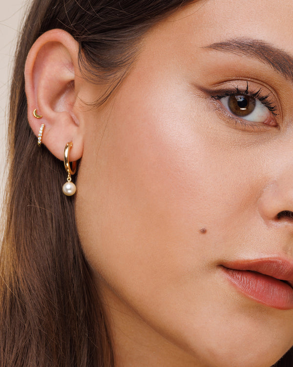 Lily Pearl Hoops