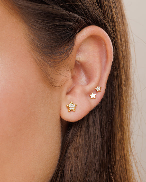 Star Shaped Jewellery | 18KT Gold Second Piercing | STAC Fine Jewellery