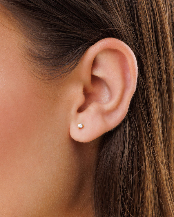 Mini-boucles d'oreilles en cristal