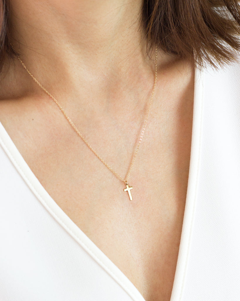 Silver Cross Necklace Women Big Small Cross Necklace Religious Necklace Jewelry Dainty Cross Necklace Silver Cross Pendant Monday Monarch