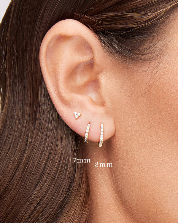 Classic Pave Huggie Earrings